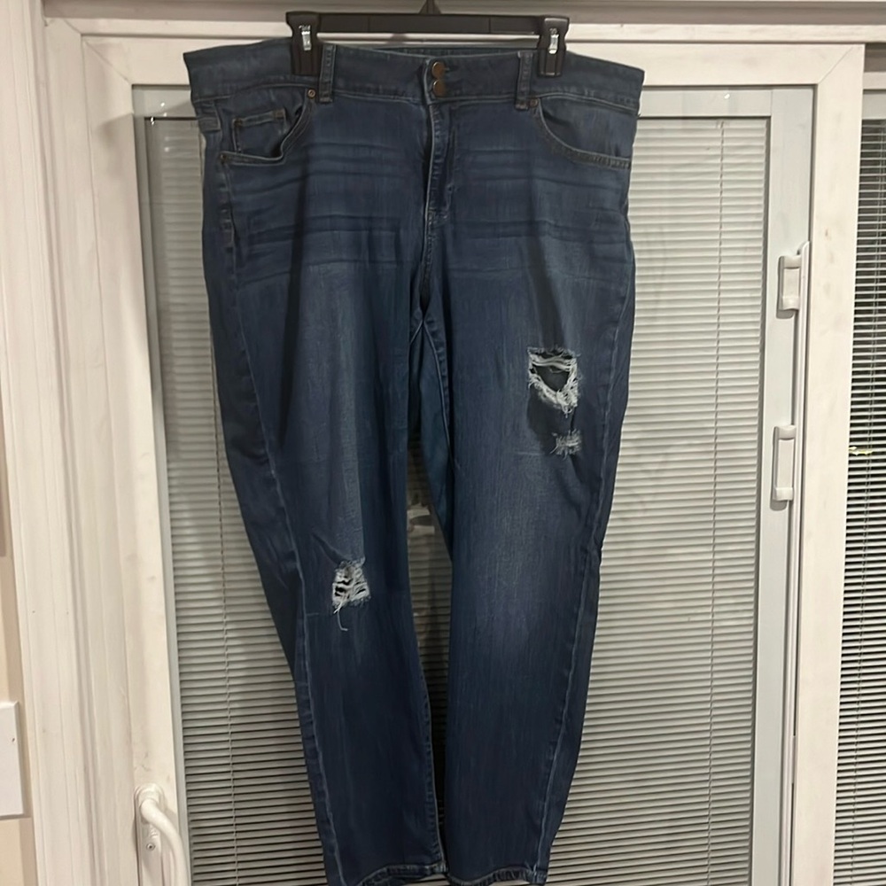 Soho New York and company jeans curvy boy friend, size 18